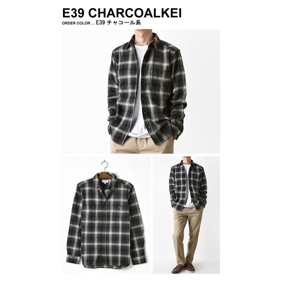 ネルシャツ チェックシャツ 長袖シャツ メンズファッション トップス