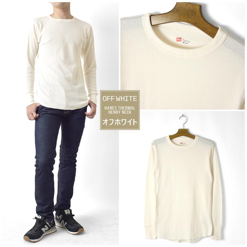 Hanes（ヘインズ） Hanes Tシャツ メンズ サーマル クルーネック