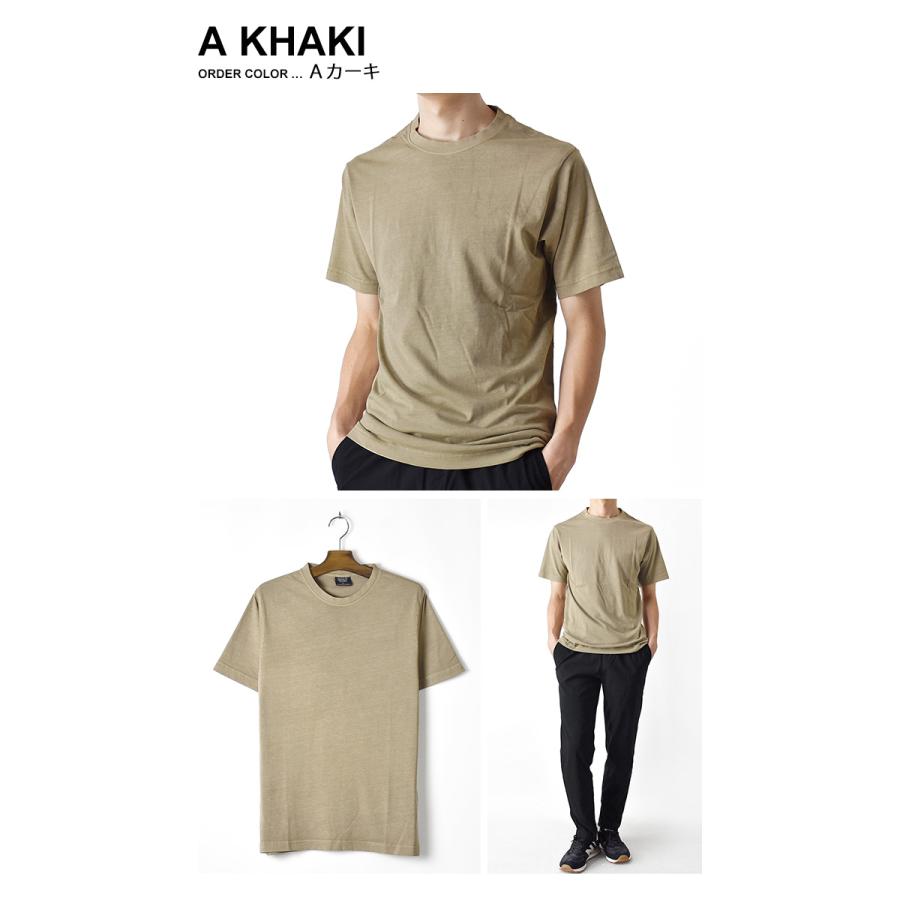 Tシャツ メンズ 半袖 USED加工 ピグメント ストレッチ 送料無料 通販Y