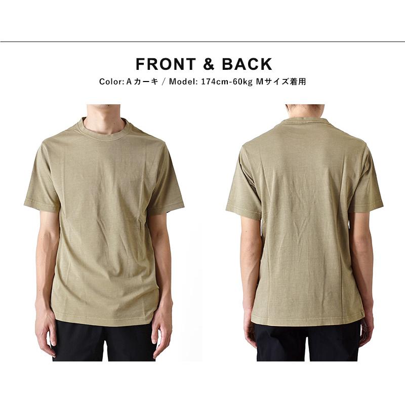 Tシャツ メンズ 半袖 USED加工 ピグメント ストレッチ 送料無料 通販Y