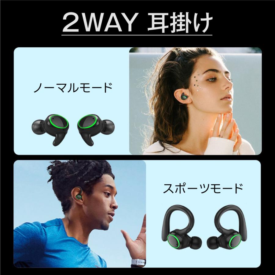 ワイヤレスイヤホン Bluetooth 5.3 ワイヤレス イヤホン iPhone android ノイズキャンセリング マイク 片耳 両耳 防水 ブルートゥース i25 | ブランド登録なし | 02