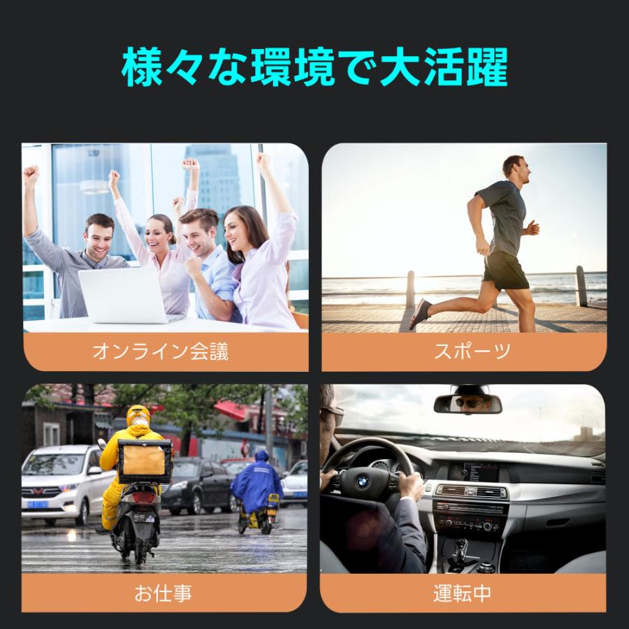 耳掛け型 ワイヤレスイヤホン Bluetooth 5.3 ノイズキャンセリング iPhone android Type-C 15h再生 片耳 i33 | ブランド登録なし | 12