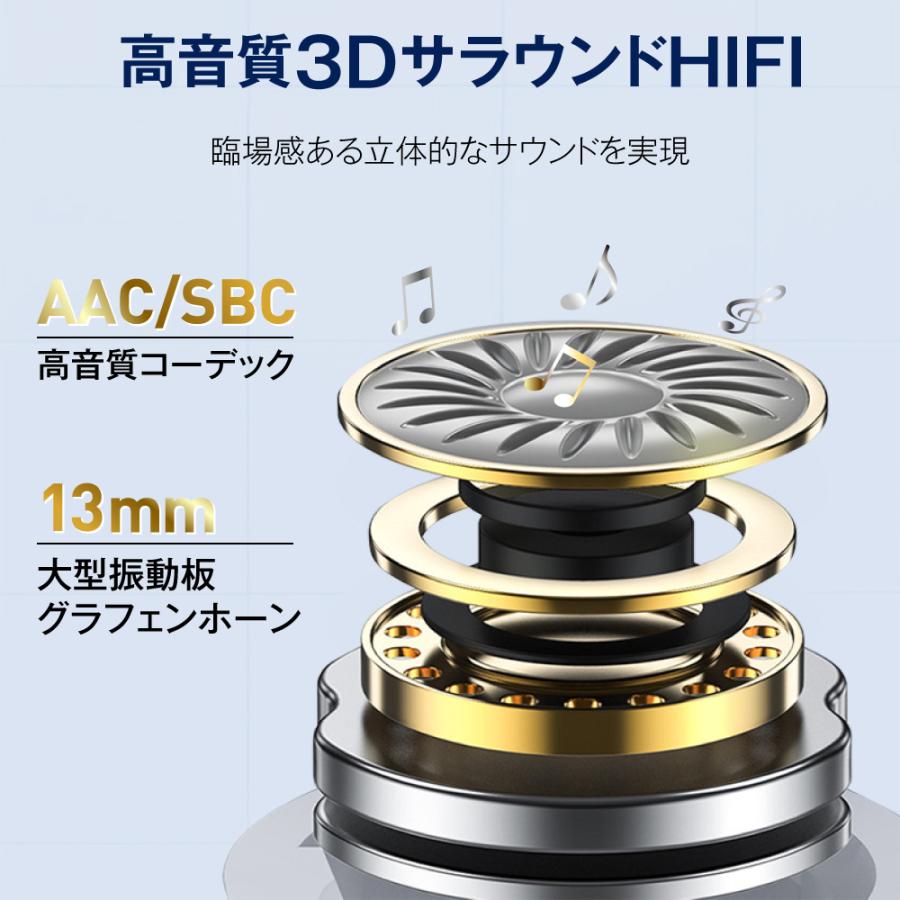 ワイヤレスイヤホン Bluetooth5.3 ノイズキャンセリング iPX5防水 iPhone android タッチ操作 高音質 ハンズフリー J5 | ブランド登録なし | 07