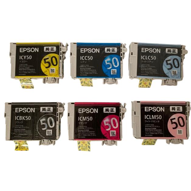EPSON純正インク 50 風船 6色セット大量 Amazon.co.jp: エプソン 純正 インクカートリッジ 風船 IC6CL50