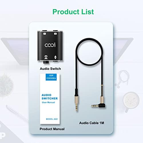 COOIDEA 3.5mmステレオオーディオスイッチャーは、3.5mm COOIDEA 3.5mmステレオオーディオスイッチャーは、3.5mm