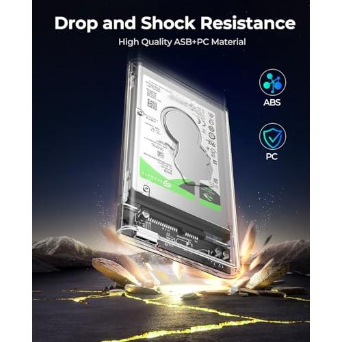 ORICO USB-C 3.1 GEN2 2.5インチ HDD ケース 6Gbps高速転送 SSD ORICO USB-C 3.1 GEN2 2.5インチ HDD ケース 6Gbps高速転送 SSD
