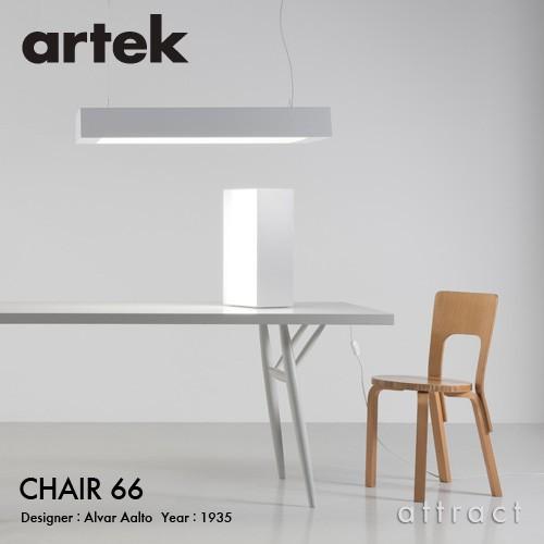 Artek アルテック CHAIR 66 チェア 66 バーチ材 座面（ホワイトラミネート） 脚部（クリアラッカー仕上げ） デザイン：アルヴァ・アアルトの画像