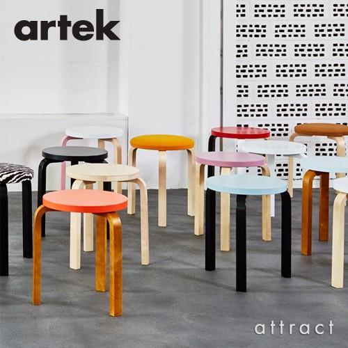 artek（アルテック） STOOL E60 スツール 4本脚 バーチ材 座面
