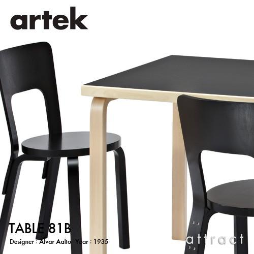 Artek アルテック TABLE 81B テーブル 120×75cm （厚み 4cm） バーチ材 天板 （ホワイトラミネート） 脚部 （クリアラッカー） デザイン：アルヴァ・アアルト｜attract-online｜03