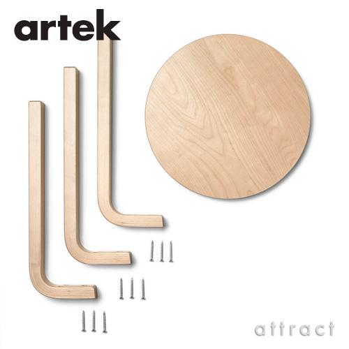 Artek アルテック STOOL 60 スツール 3本脚 バーチ材 座面（オレンジ） 脚部（クリアラッカー仕上げ） スタッキング可能 デザイン：アルヴァ・アアルト｜attract-online｜04