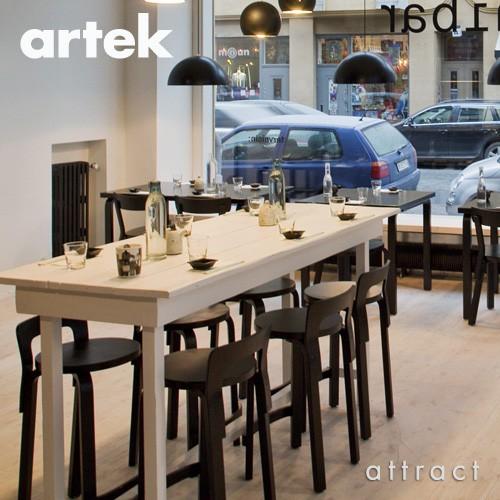 Artek アルテック K65 HIGH CHAIR ハイチェア K65 バーチ材 座面 （ホワイトラミネート） 脚部 （クリアラッカー仕上げ） デザイン：アルヴァ・アアルトの画像