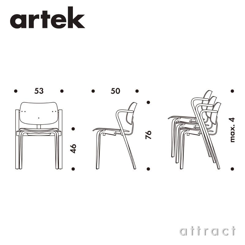 Artek アルテック Aslak Chair アスラック チェア カラー：5色 ビーチ 塗装仕上げ デザイン：イルマリ・タピオヴァーラ｜attract-online｜06
