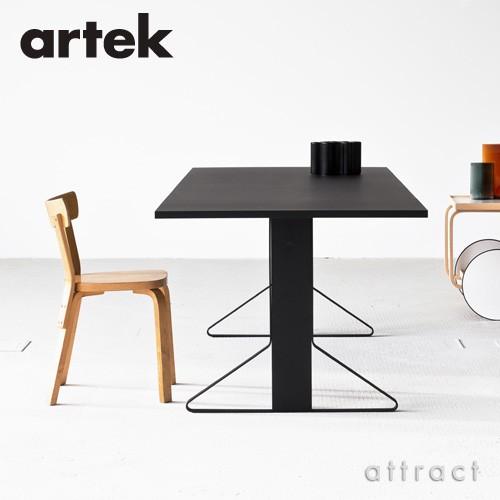 送込 Kaari Table カアリ テーブル ブラックリノリウム REB012 artek（アルテック） KAARI TABLE REB012 サイズ：160×80cm 天板