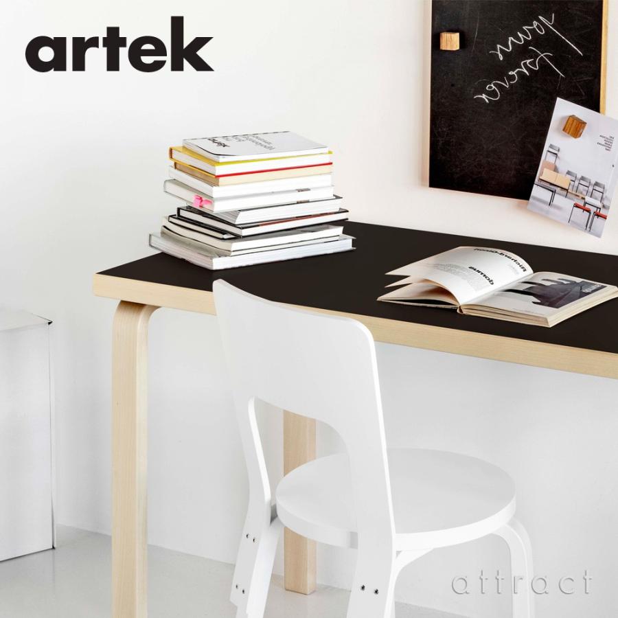 Artek アルテック TABLE 80A テーブル 80A サイズ：120×60cm 厚み 4cm 天板：ホワイトラミネート 脚部：クリアラッカー仕上げ デザイン：アルヴァ・アアルト｜attract-online｜04