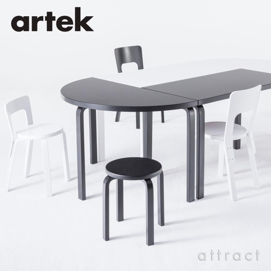 Artek アルテック TABLE 80A テーブル 80A サイズ：120×60cm 厚み 4cm 天板：ブラックリノリウム 脚部：クリアラッカー仕上げ デザイン：アルヴァ・アアルト｜attract-online｜05