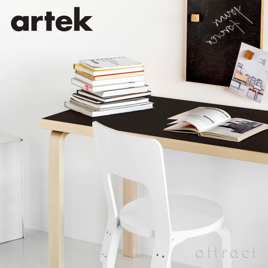 Artek アルテック TABLE 90A 子供用テーブル Φ100cm  高さ60cm バーチ材 天板 （ブラックリノリウム） 脚部 （クリアラッカー） デザイン：アルヴァ・アアルト｜attract-online｜06