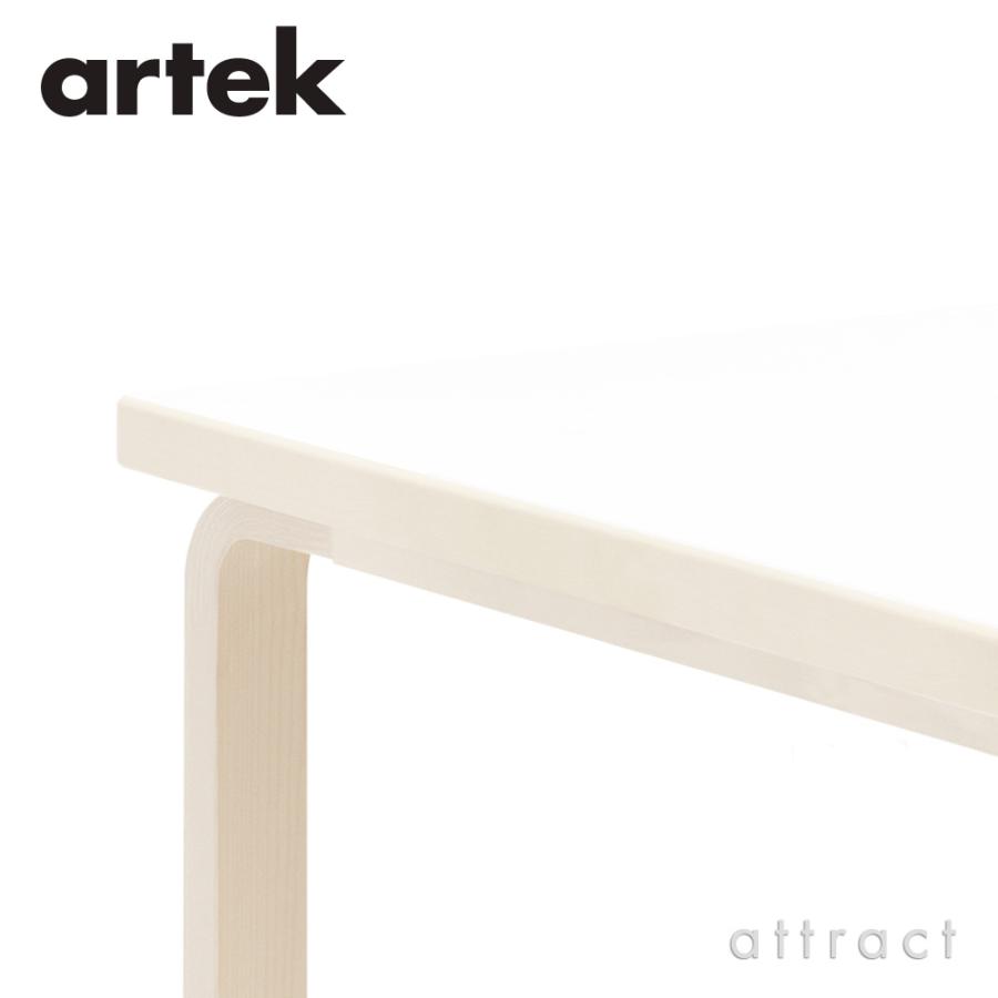 Artek アルテック TABLE 81C テーブル 81C サイズ：75×75cm 厚み 4cm 天板：ホワイトラミネート 脚部：クリアラッカー仕上げ デザイン：アルヴァ・アアルト｜attract-online｜02