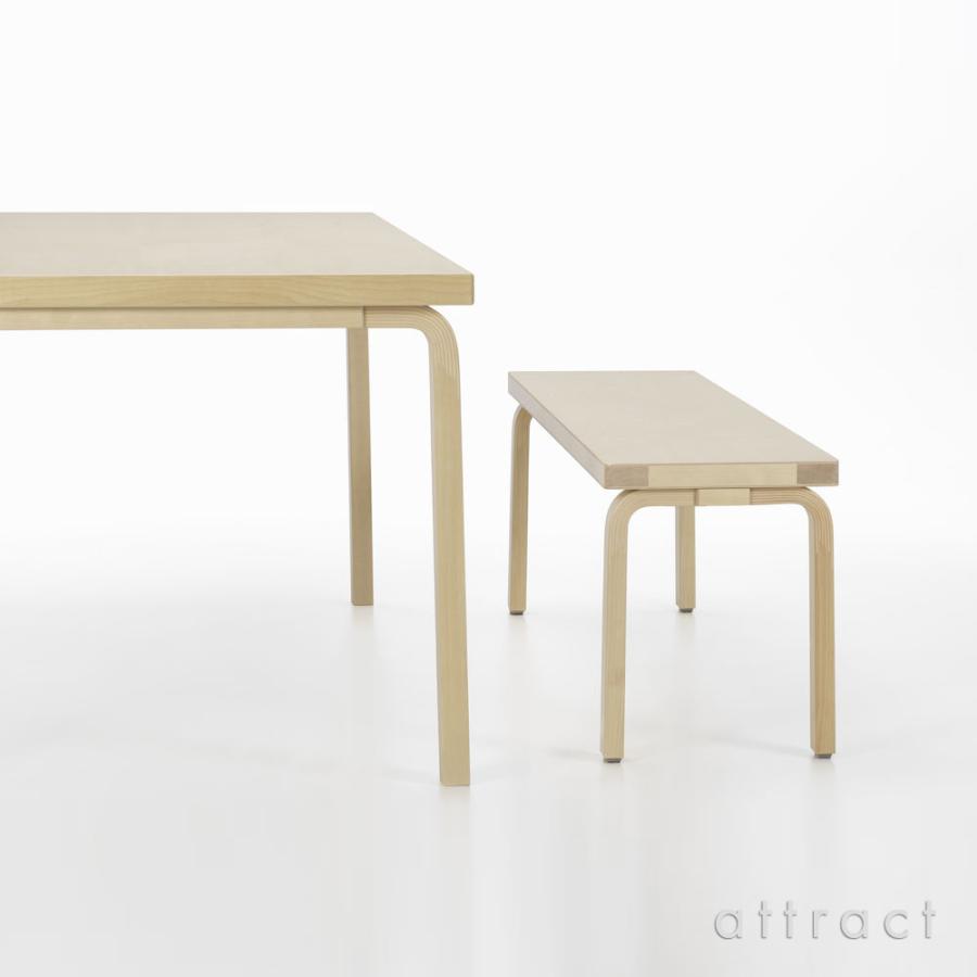 Artek アルテック BENCH 153A ベンチ 153A スリットトップ サイズ：112.5×40cm ブラックラッカー仕上げ バーチ材 デザイン：Alvar Aaltoの画像