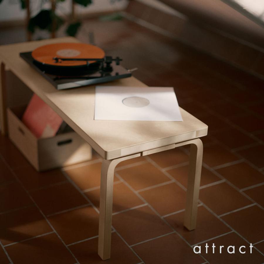 Artek アルテック BENCH 153A ベンチ 153A ソリッドトップ サイズ：112.5×40cm ブラックラッカー仕上げ バーチ材 デザイン：Alvar Aaltoの画像