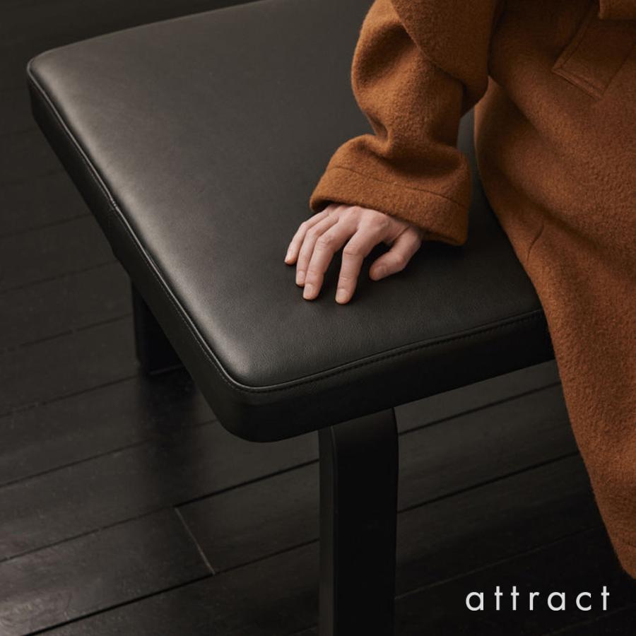 Artek アルテック BENCH 153A ベンチ 153A ソリッドトップ サイズ：112.5×40cm ブラックラッカー仕上げ バーチ材 デザイン：Alvar Aaltoの画像