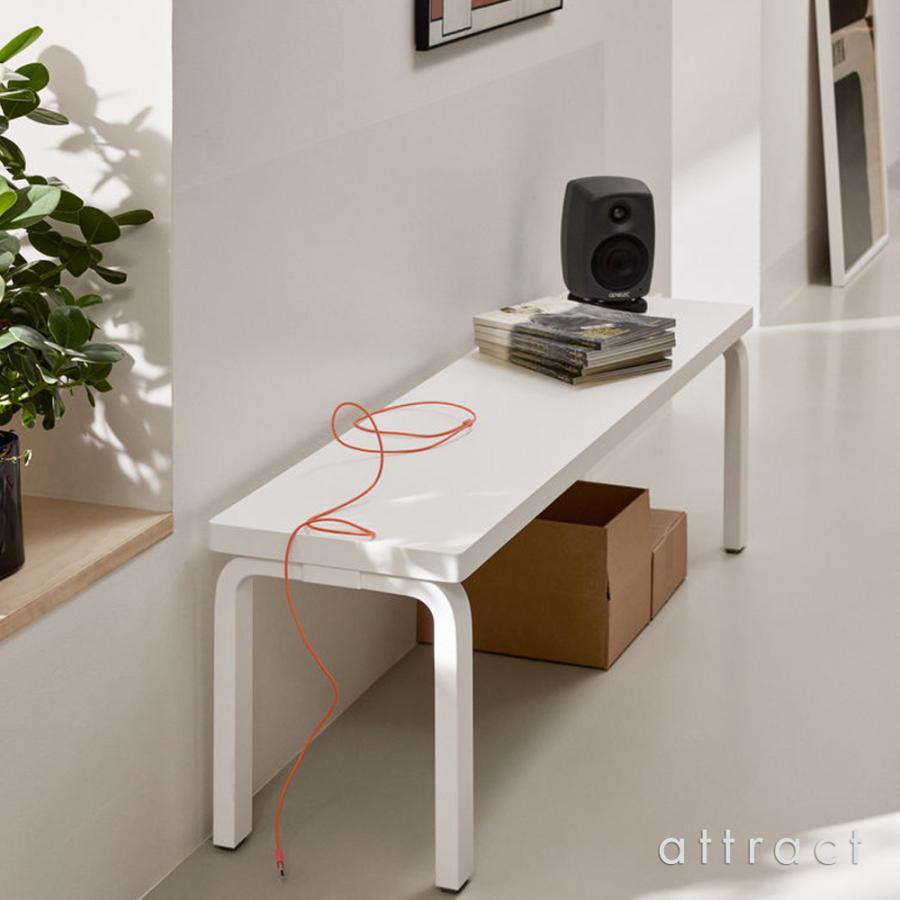 Artek アルテック BENCH 153A ベンチ 153A ソリッドトップ サイズ：112.5×40cm ブラックラッカー仕上げ バーチ材 デザイン：Alvar Aaltoの画像
