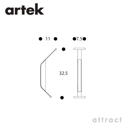Artek アルテック KAARI WALL HOOK REB014 カアリ 壁付けフック ハンガー サイズ：W11cm ブラックラッカー デザイン：ロナン＆エルワン・ブルレック_1