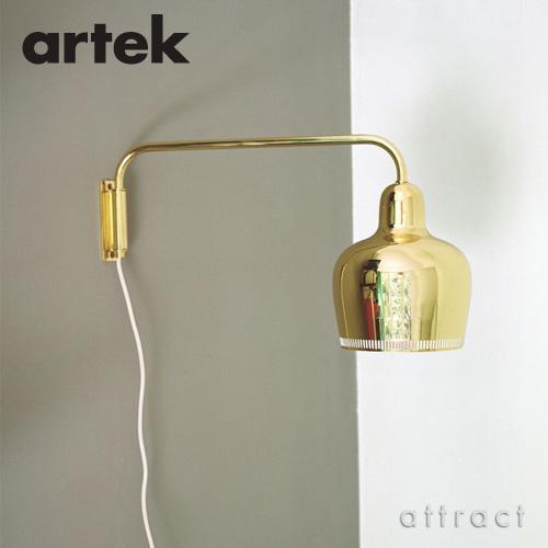 Artek アルテック A330S WALL LAMP ウォールランプ GOLDEN BELL ゴールデンベル アーム 壁面 ブラケット 照明 カラー：ゴールド デザイン：アルヴァ・アアルトの画像