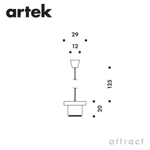 Artek アルテック A201 PENDANT LAMP ペンダントランプ 照明 ランプ ライト カラー：ホワイト ホワイトコード デザイン：アルヴァ・アアルトの画像