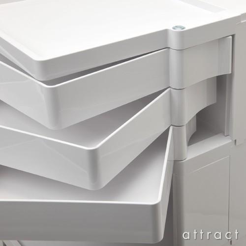 B-LINE ボビーワゴン ホワイト 3段5トレー ジョエコロンボ ボビーワゴン 3段 ホワイト│名作デザイナーズ家具のインテリア