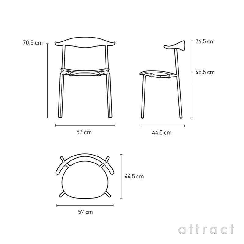 Carl Hansen & Son カールハンセン & サン CH88T スタッキングチェア オーク ソープフィニッシュ ブラックフレーム ハンス・J・ウェグナー｜attract-online｜02