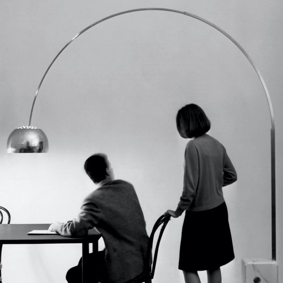 FLOS フロス ARCO LED アルコ LED フロアランプ カラー：マーブル（大理石） 組込式LED アキッレ・カスティリオーニ ＆ ピエル・ジャコモ・カスティリオーニの画像