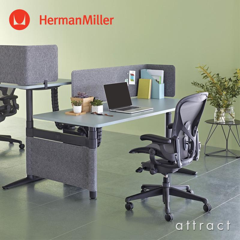 Herman Miller ハーマンミラー Aeron Chair アーロンチェア リマスタード Bサイズ ミディアム グラファイト デザイン：ビル・スタンフ ＆ ドン・チャドウィックの画像