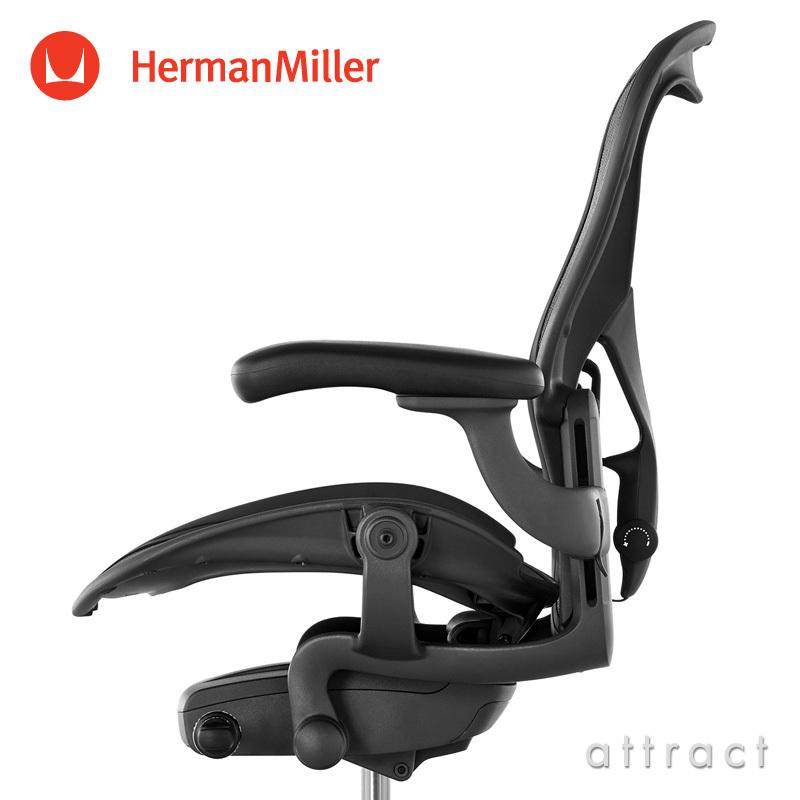Herman Miller ハーマンミラー Aeron Chair アーロンチェア リマスタード Bサイズ ミディアム グラファイト デザイン：ビル・スタンフ ＆ ドン・チャドウィックの画像