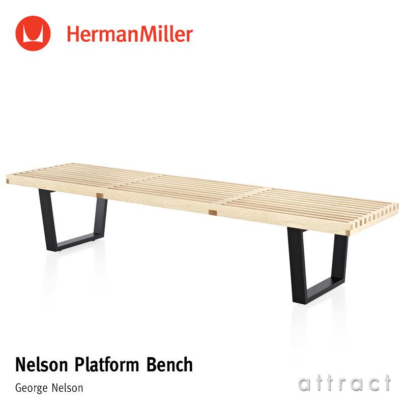 Herman Miller ハーマンミラー Nelson Platform Bench ネルソン プラットフォームベンチ 1830mm ウッドベース トップ：メープル デザイン：ジョージ・ネルソン