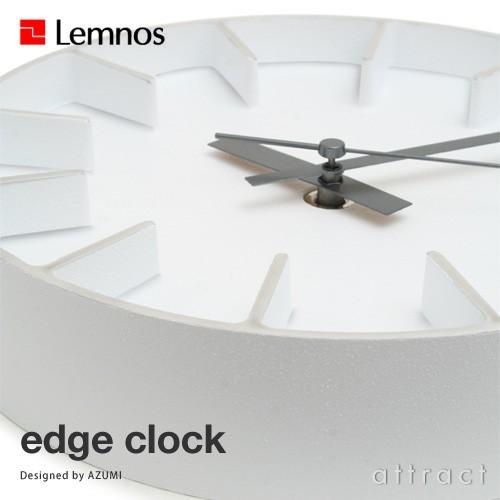 Lemnos レムノス エッジクロック ホワイトAZ-0116 Sサイズ Edge Clock エッジ クロック - DESIGN OBJECTS - レムノス