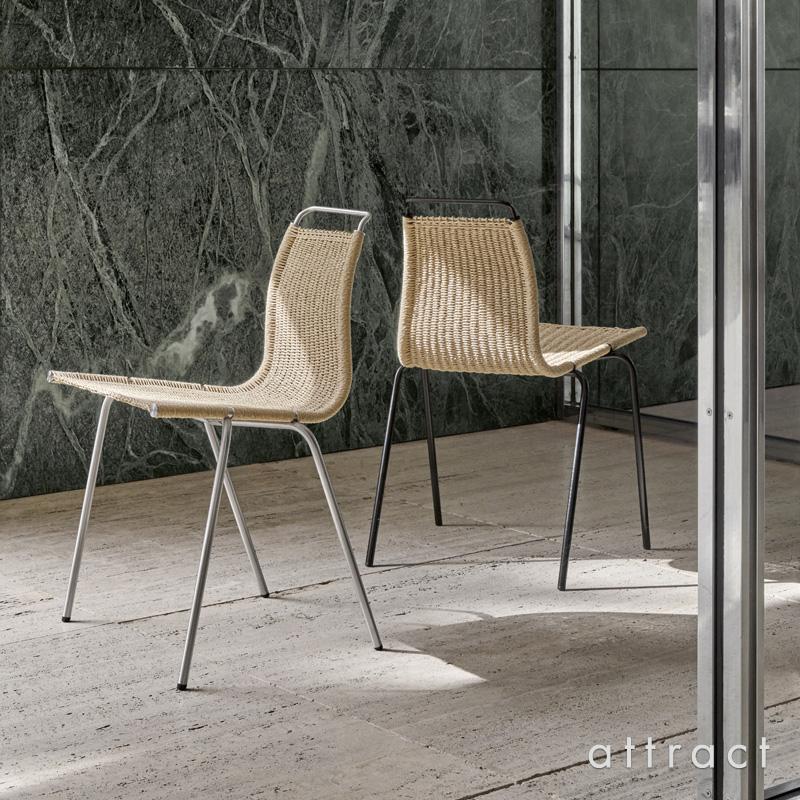 Carl Hansen & Son カールハンセン & サン PK1 チェア オーク ステンレスフレーム ナチュラルペーパーコード スタッキング可能 ポール・ケアホルム｜attract-online｜17