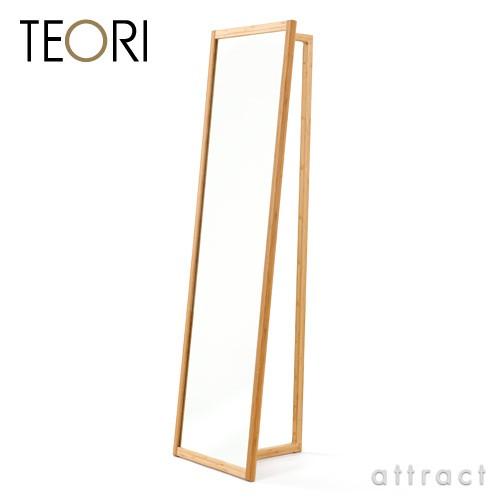 TEORI テオリ AND MIRROR アンドミラー ミラー付きコートハンガー 鏡 竹抗菌オイル仕上げ デザイン：三原 鉄平_1