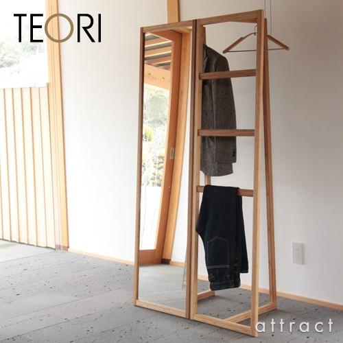TEORI テオリ AND MIRROR アンドミラー ミラー付きコートハンガー 鏡 竹抗菌オイル仕上げ デザイン：三原 鉄平_3