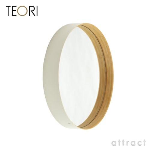 TEORI テオリ ZERO ゼロ ミラー 鏡 Mサイズ Φ40cm カラー：乳白色（ホワイト） デザイン：加藤 弘之