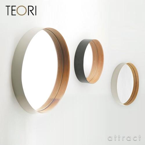 TEORI テオリ ZERO ゼロ ミラー 鏡 Sサイズ Φ26cm カラー：乳白色