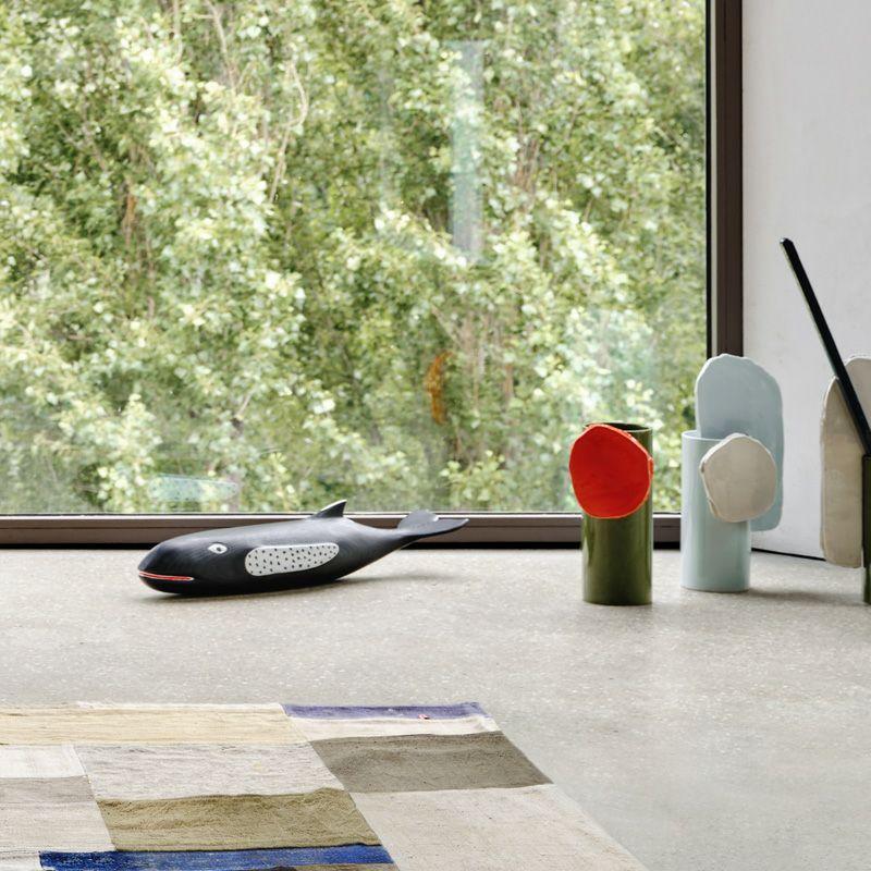 インテリア小物 vitraデザインミュージアム クッションライトブルー3個