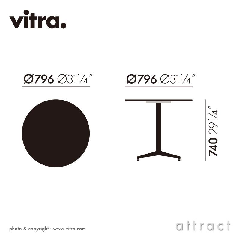 Vitra ヴィトラ Bistro Table ビストロ テーブル アウトドア テーブル ラウンドテーブル カラー：ホワイト デザイン：ロナン&エルワン・ブルレック｜attract-online｜02