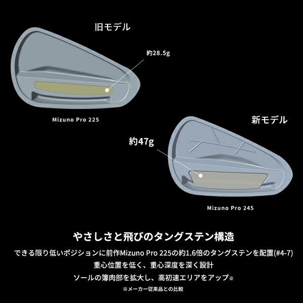 Mizuno Pro 【即納】 左用 ミズノプロ 245 アイアン単品販売 #4,GW