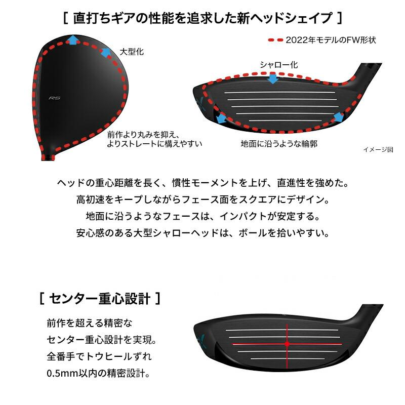 カスタム プロギア RS フェアウェイウッド 2024 UST マミヤ リンク ブルー EX FW シャフト PRGR 24RSFW LINQ BLUE EX FWの画像
