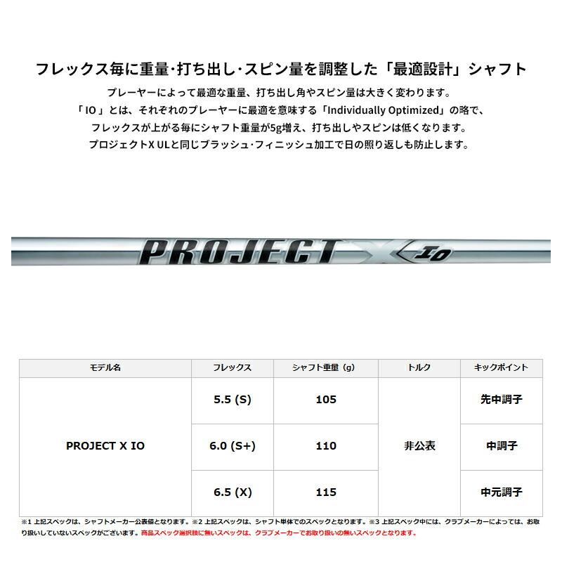カスタム プロギア 0 ウェッジ 2024 プロジェクト X IO シャフト PRGR ゼロ PROJECT X IOの画像