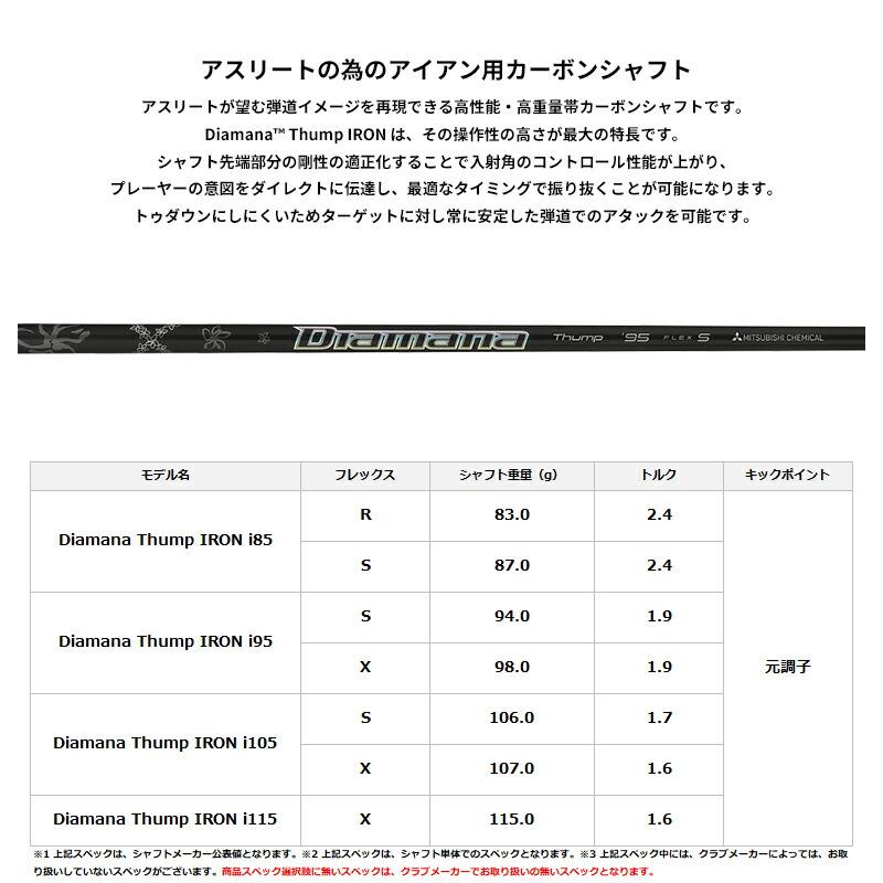 カスタム プロギア 0 ウェッジ 2024 ディアマナ サンプ シャフト PRGR ゼロ Diamana THUMPの画像
