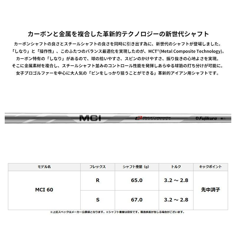カスタム プロギア 0 ウェッジ 2024 フジクラ MCI60 シャフト PRGR ゼロ MCI カーボンの画像