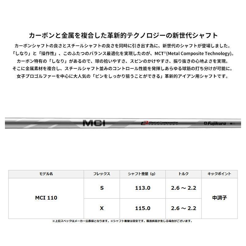 カスタム プロギア 0 ウェッジ 2024 フジクラ MCI110 シャフト PRGR ゼロ MCI カーボンの画像