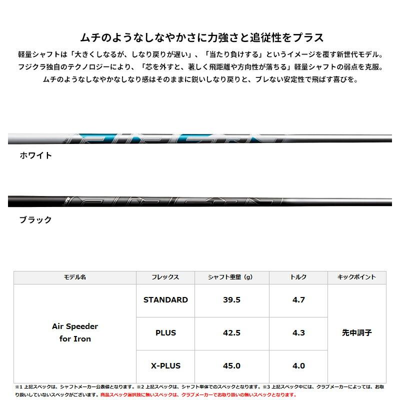 カスタム プロギア 0 ウェッジ 2024 フジクラ エアスピーダー アイアン シャフト PRGR ゼロ AIR SPEEDER IRONの画像