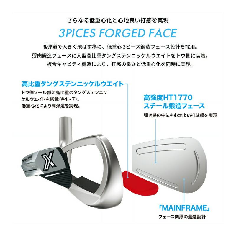 最新★正規品★ゼクシオエックス5本組★X（eks）Miyazaki　AX-3SR ゼクシオ エックス ドライバー Miyazaki AX-3 カーボンシャフト【2023